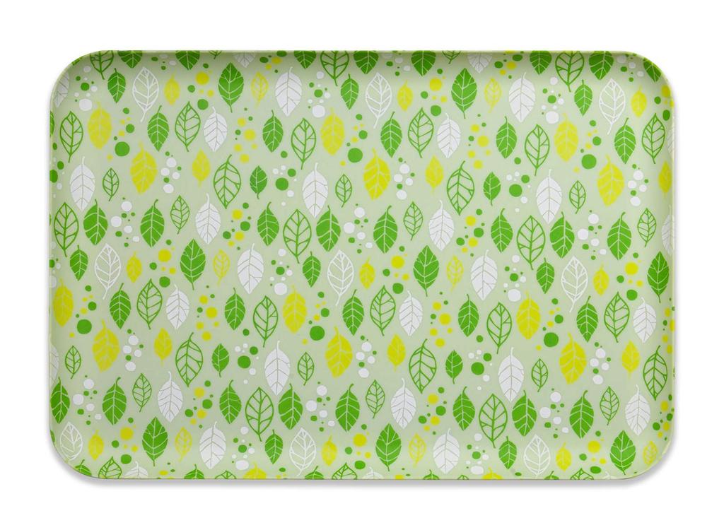 Yuzen Washi Lunch Four Seasons Summer Leaf Stylish Plastic Rectangular Perfect for Western and Japanese Modern Perfect for Nordic This and Placemat Is