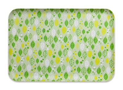 Yuzen Washi Lunch Four Seasons Summer Leaf Stylish Plastic Rectangular Perfect for Western and Japanese Modern Perfect for Nordic This and Placemat Is