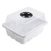 12 Holes Seed Starting Tray with Humidity Dome Plant Germination Starter Tray Mini Greenhouse Germination Tray for Plant Growing