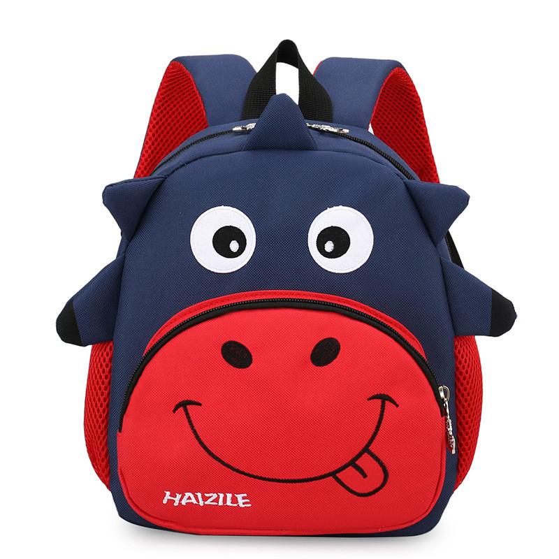 Cute Cartoon Nylon Kids Backpack For Ages 3-7 Breathable And Durable Design