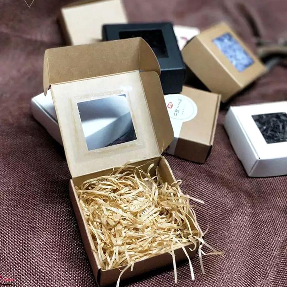 Present Case Valentine's Day Gift Paper Gift Box Candy Wrapping Bag Clear PVC Window Cake Package