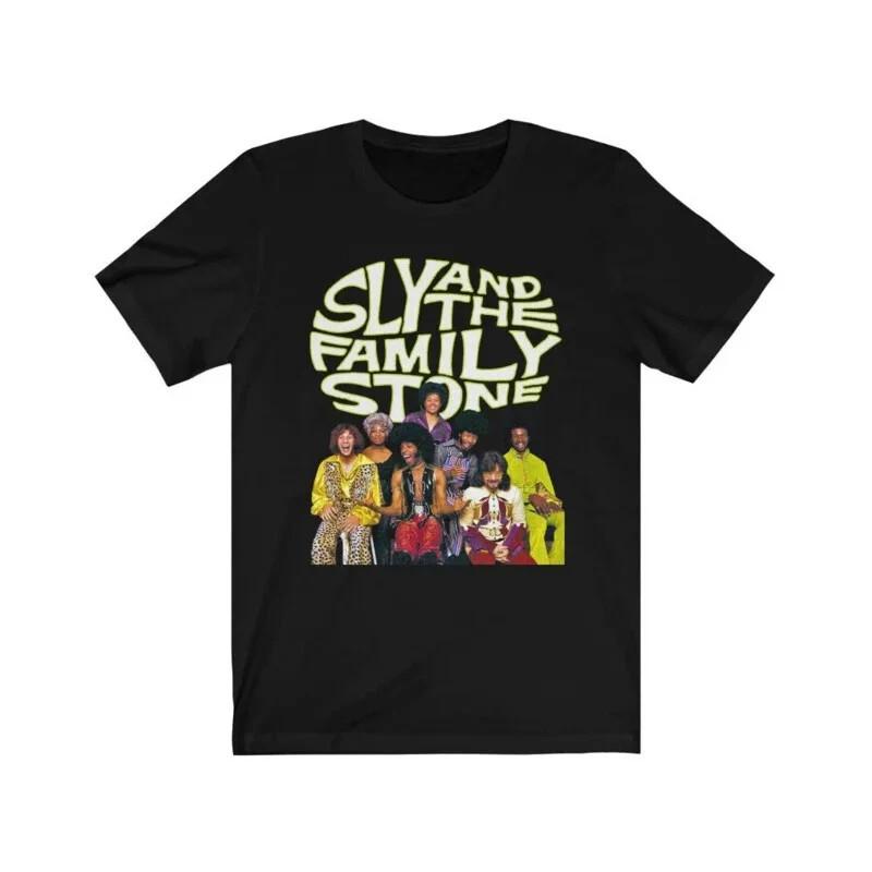 Sly And the Family Stone Tribute Sly Stone Black Cotton Tee Shirt S-5XL Unisex T-Shirt M