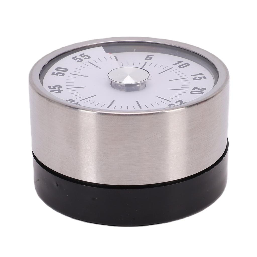 Visual Timer Stainless Steel Portable Mechanical Magnetic Kitchen Timer for Studying Cooking