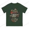 Offroad Vehicle Graphic Print Cotton Short  Sleeved Tshirt Unisex Unisex Trendy Couple Tops