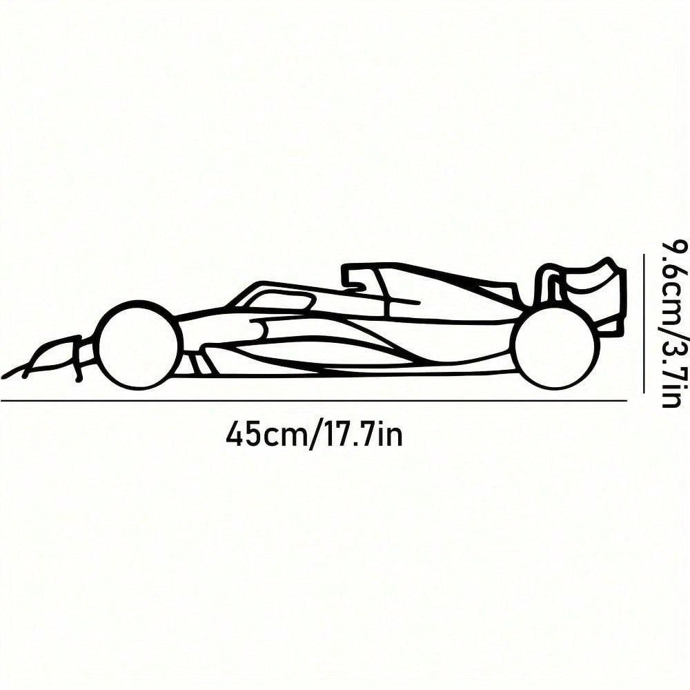 

1 Piece Sports Car Metal Wall Art, Automotive Sculpture for Boys Kids Room, Living Room Nursery Home Decoration TY6221-01 чорний
