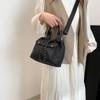 Handbag Nylon Shoulder Bag Korean Style Small Crossbody Bag Cute Drawstring Bucket Bag  Travel