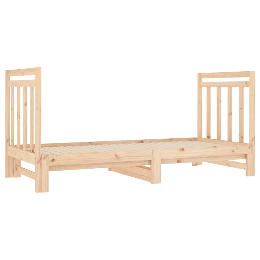 Vidaxl Extendable Bed, 2X(90X190) Cm, Light Pine Wood