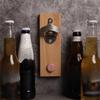 Wooden Magnetic Bottle Opener Vintage Fridge Magnet Bottle Opener Wall Mounted Bottle Opener  Party
