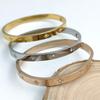 Neues, goldplattiertes Edelstahl-Armband mit Solarzirkonia, hochwertiges, wasserdichtes Damenarmband, Schmuck für Hochzeitsfeiern
