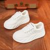 Little White Shoes Women's 2025 New Spring Versatile Student Casual Sports Shoes Flat Baseplate Shoes Soft Leather Bread Shoes