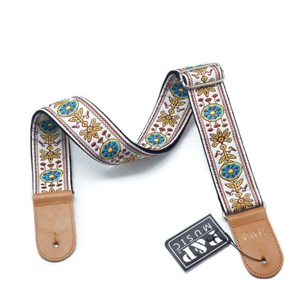 Embroidered Bass Belts Guitar Shoulder Belt Guitar Strap Guitar Belts Electric Guitar Belts