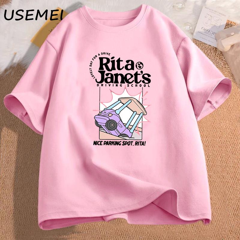 

Rita and Janets Driving School T Shirt Women Unisex Funny Grpahic T Shirts Back To School Tee Shirt Womens Clothing Streetwear XL