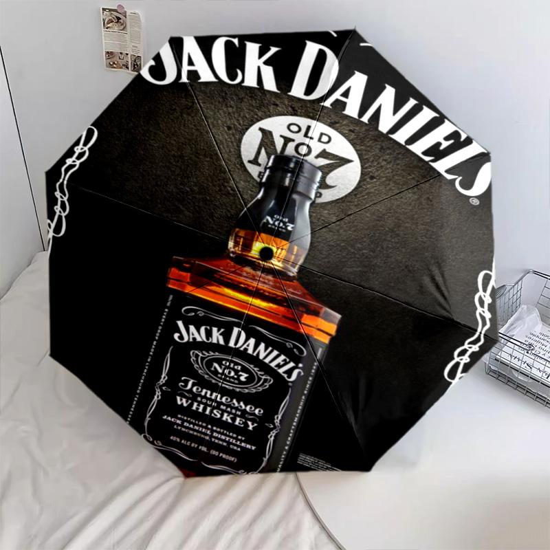 Jack Daniel's Legacy Automatic Umbrella - Suitable Travel Outdoor Portable Umbrella Birthday Gift Daily Essentials