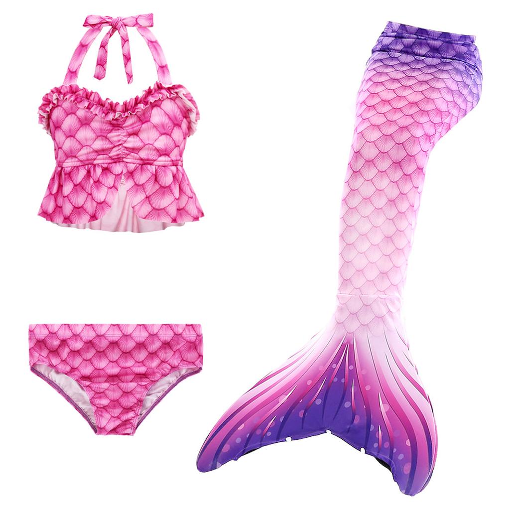 Children's clothing European and American foreign trade children's mermaid swimsuit bikini three-piece hot spring swimsuit girls swimsuit 1