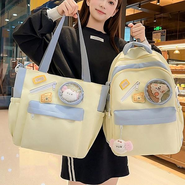 School bag high value fresh and sweet ins make-up bag handbag high school students large capacity