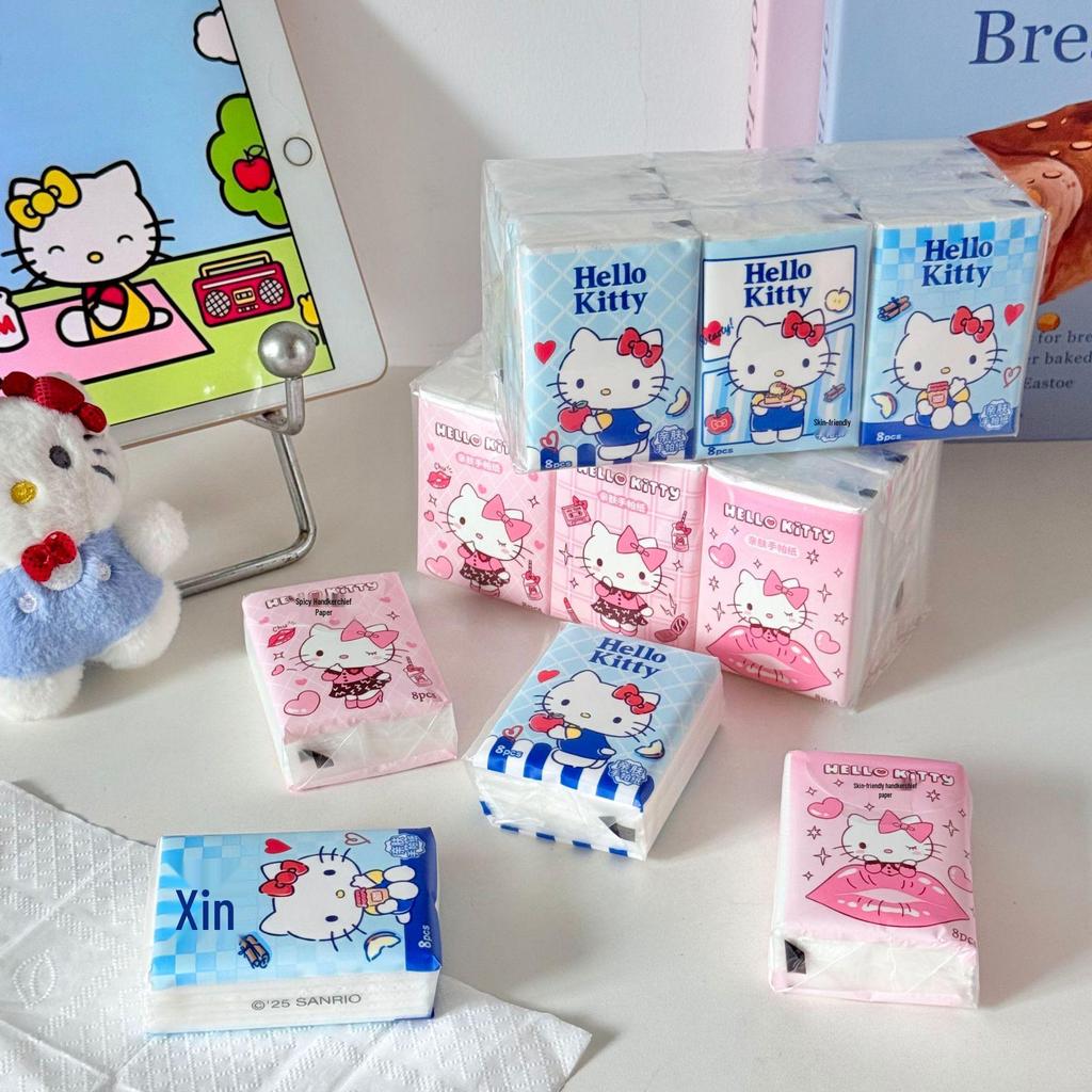 Sanrio Hello Kitty Solid Color 9-Pack Portable Tissues