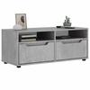 VidaXL TV Cabinet VISNES Concrete Grey 100x40x38 Cm Engineered Wood, TV Stand, TV Buffet, Multimedia Cabinet, TV Bench, Furniture 4108294