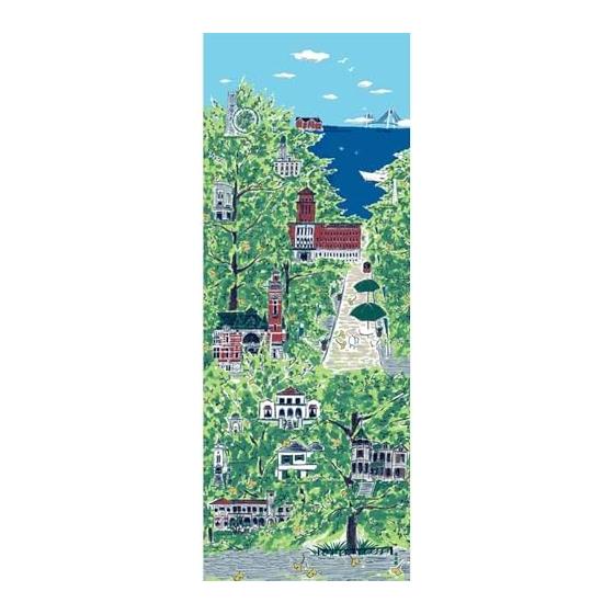 Hamamonyo Tenugui Towel Yokohama VIEW