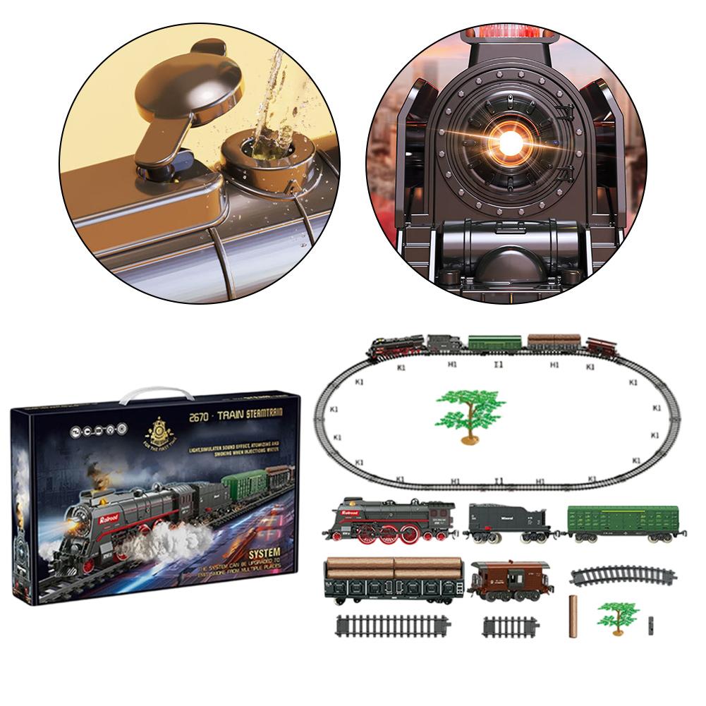 For Holiday Display Batteries Included Electric Train Set Holiday Present As Shown Battery Operated Train Set 68 Pieces