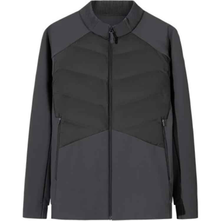 

Anta Champion All-Weather Series Comfortable Warm Stand Collar Simple Down Jacket Men Outerwear Wind-Speed-Gray 152510615-5 XL