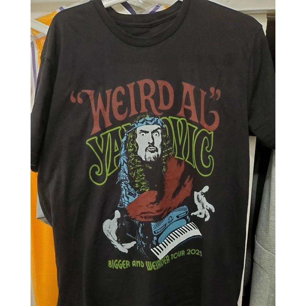 

SALE 30% Weird Al Yankovic Bigger And Weirder 2025 Tour Shirt Reprint Gildan Unisex T-Shirt XXXXL