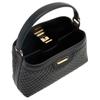 Bally Lock Me Mini Handbag Women handbags Black Gold 6313798