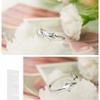 925 Sterling Silver Simple Fashion Double Dolphin Open Ring Birthday Anniversary Party Gift
