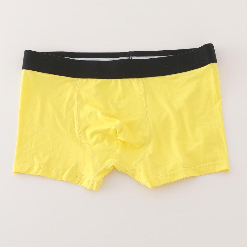 New Men's Breathable Modal Boxer Briefs 50-Pack - Double-Layered, Solid Color, Simple Knit