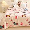 Skin-friendly Blanket Cute Puppy Print Blankets Soft Flannel Bedspread Warm Plaid Car/Office/Travel Shawl Bed Blanket Manta