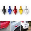 Car Aluminum Round Sharp Head Rear Bumper Spike Guard Protector for Benz SMART Fortwo W 451 W451 08-14 Anti Collision 09-13