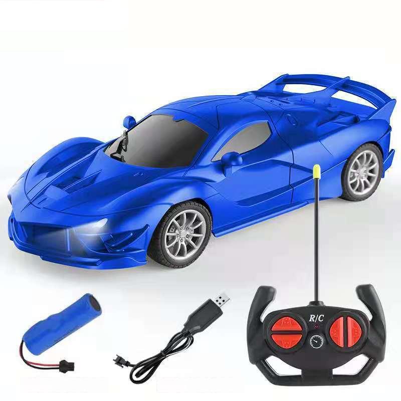 Remote Control Car Toy for Kids with LED Lights Controller Electric Racing Vehicle for Boy Girl Birthday Gift