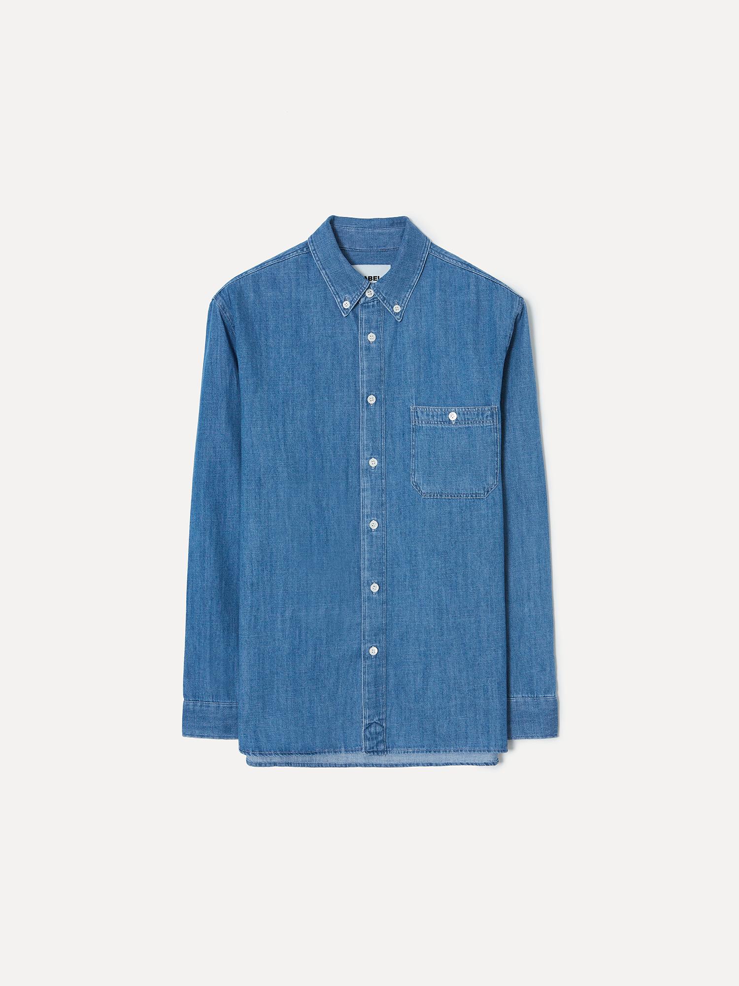 Label Archive W Tegan Washed Denim Shirt Coastal Blue 1