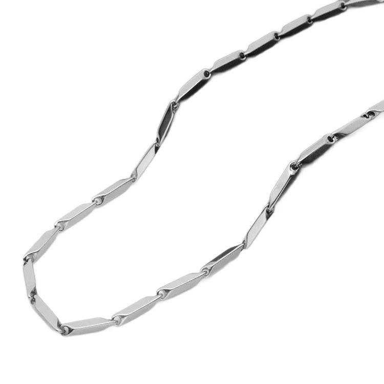 Men's Trendy Titanium Bamboo Chain Necklace – Simple, Versatile, Fashionable Hip Hop Style.