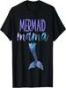 Mermaid Mama Cute Funny Matching Mermaid Birthday Party T-Shirt