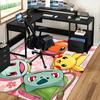 1pc Pikachu, Charmander, Squirtle & Bulbasaur Anime Chair Mat - Non-Slip Office Rug for Desk, Home Decor, Living Room, Bedroom, Game Room & Dormitory