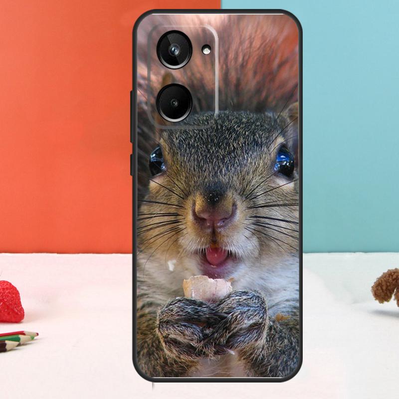 Squirrel Cute Animals For Realme C67 C75 C71 C55 C53 C61 C33 C63 C51 10 11 12 13 14 15 Pro Plus C65 GT7 Pro Case