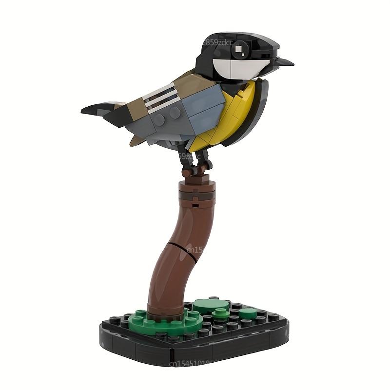 MOC Animal Bird Raven Kingfisher Feral Pigeon Model Building Blocks Set Robin Eagle Assembly Bricks Toys Birthday Xmas Gifts