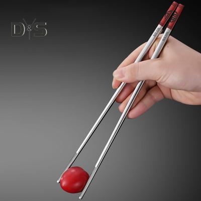 1 Paar Essstäbchen, hitzebeständig, verbrühungshemmend, Gloosy Fu-Charakter, chinesische Essstäbchen, Küchenhelfer