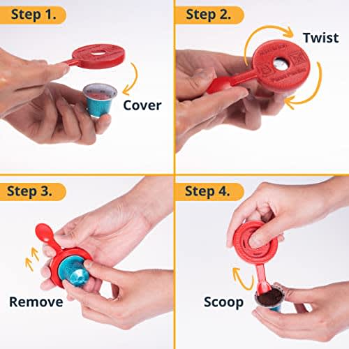 Coffee Pod Cutter Scoop, Nespresso Bar Accessory, Bar Organizer, Reusable, Eco-Friendly, for Capsules and Pods with a 1.13-inch Diameter Surface (Blue