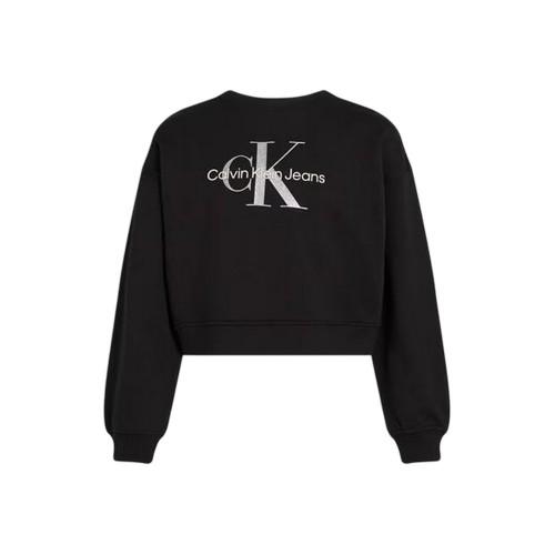 Calvin Klein Childrens/Kids Glitter Logo Regular Crop Sweatshirt