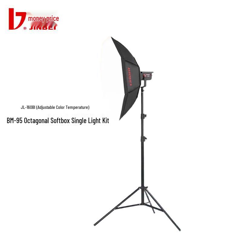 JINBEI JL-160BI Bi-Color LED Photography Light Kit with BM95 Softbox