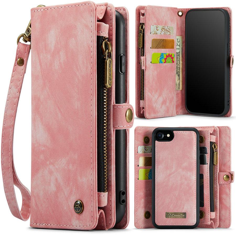 New PU Leather Phone Case Multifunctional Card Slot Wallet Cover Shockproof Protective Case for iPhone 16 17 Samsung Galaxy S24