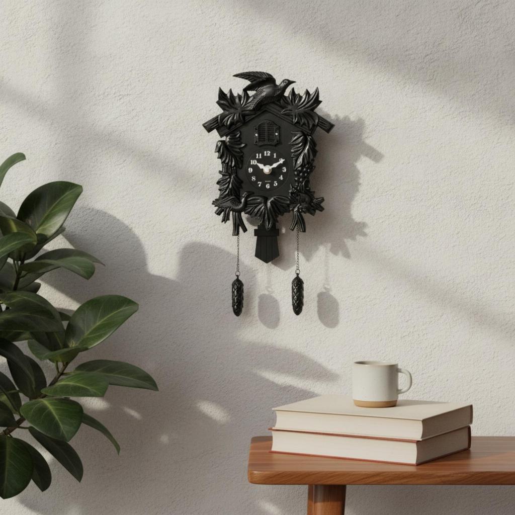 T52 Single-Sided Decorative Wall Clock Sweep Movement for Hallway, Office