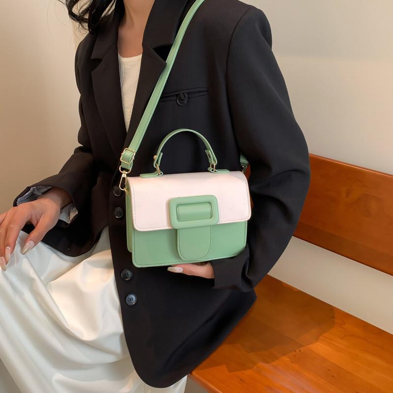 Wholesale Fashionable Small Square Bag With Contrast Stitching For Women