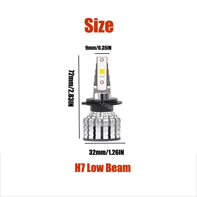 IP67 Waterproof Durable Sports Car Night Driving Safety LED Headlight Bulbs For MITSUBISHI OUTLANDER 1(CUW) 2003 2004 2005 2006