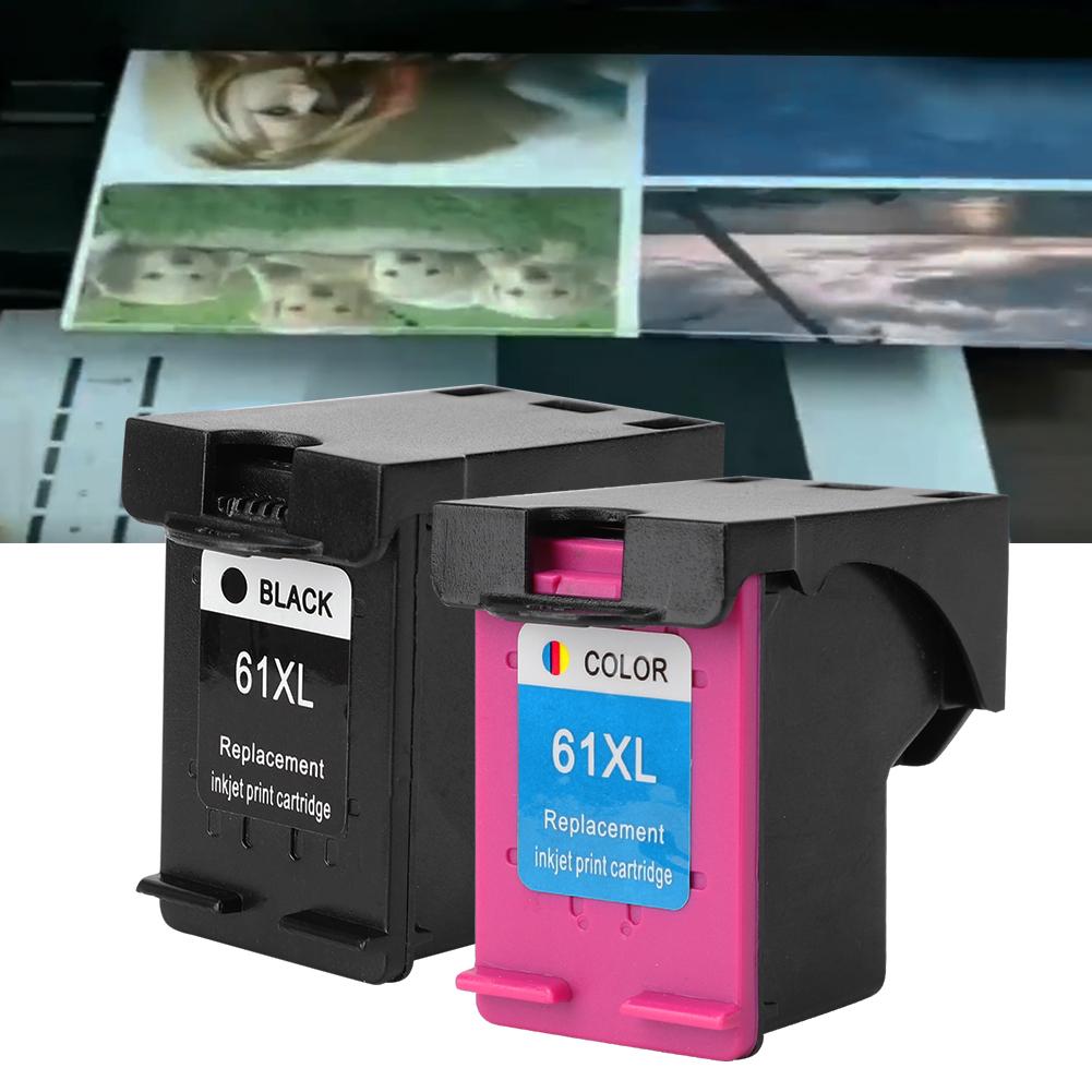 For  61 XL Officejet 2620 4639 Deskjet 1000 1050 2000 Printer Refillable Ink Cartridge