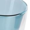 2Layer Cylindrical Coffee Cup HeatResistant Transparent Milk Mug for Home School  (Lake Green Liner )