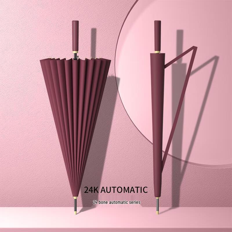 HANDUNYOU Automatic 24-Rib Folding Umbrella