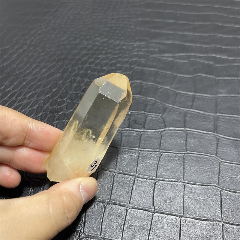 Hot for sale!Natural yellow crystal wand point crystal smoky topaz point reiki healing as a gift