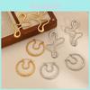 Geometric Stainless Steel Earrings With Hollow Design For Women Fashion Jewelry